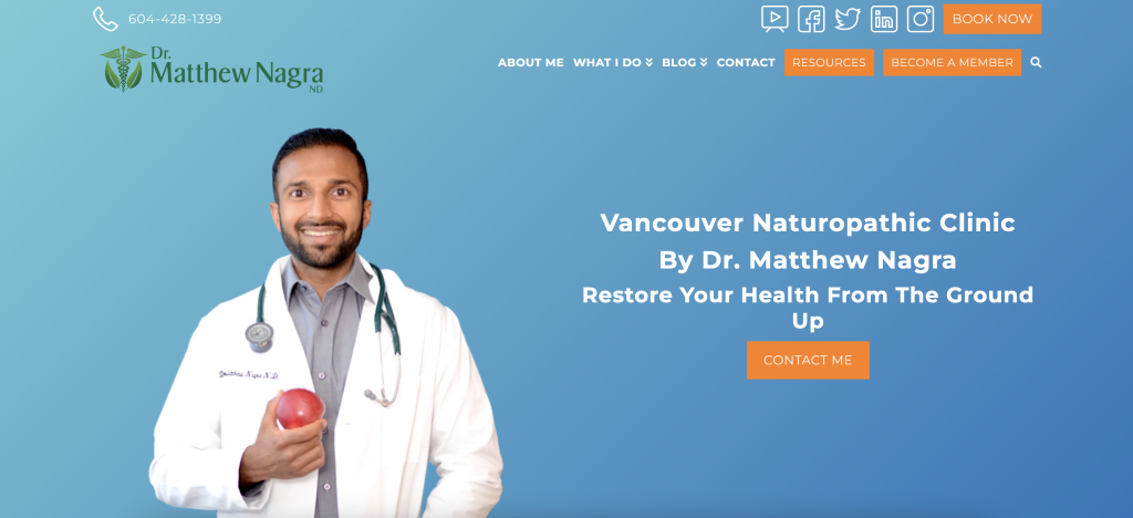 Vancouver Naturopathic Doctor By Dr. Matthew Nagra