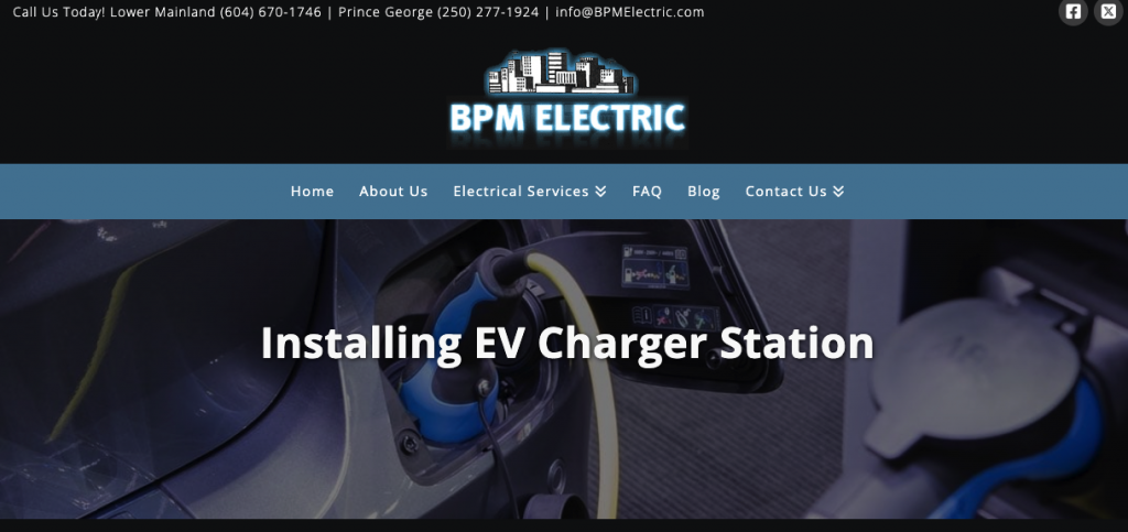 BPM Electric EV Charger Installation In Vancouver
