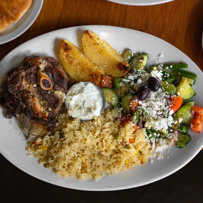 Greek food that we tried at Johny's on Oak resturant