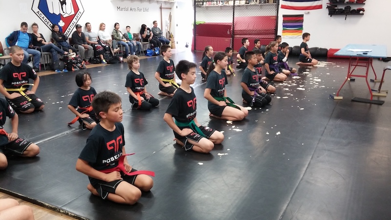 Best MMA for Kids in Vancouver, BC 1 group shot meditation